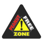 Peanut Free Zone (Peanut Allergy) stickers