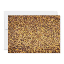Peanut harvest, Cyprus texture Personalized Invitations