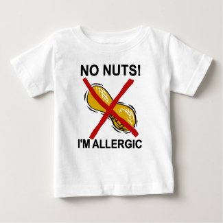 Peanut NO Nuts I'm Allergic Tshirt