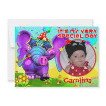 Peanut Party Birthday Invite- "The GiggleBellies"