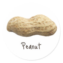 Peanut Round Sticker