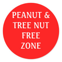 Peanut & Tree Nut Free Zone stickers by JMBates27 Peanut & Tree Nut Free Zone stickers