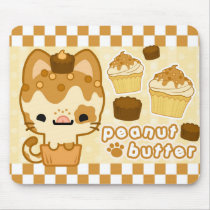 Peanutbutter Cupcake Kitty Mousepad mousepads