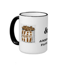 PEANUTS & POPCORN MUG by REDFLOORMAN PEANUTS & POPCORN MUG