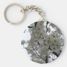 pear blossoms key chain