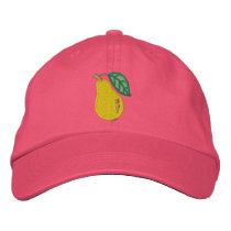 Pear embroidered hats