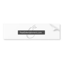 Pear Entertainment Bumper Sticker bumper stickers by lukebob1 Pear Entertainment Bumper Sticker bumper stickers