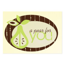 Pear For You Chubby Business Cards