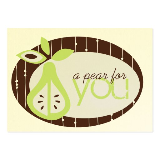 Pear For You Chubby Business Cards