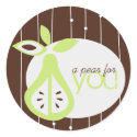 Pear For You Logo Stickers