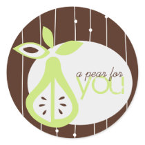 Pear For You Logo Stickers