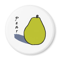 Pear Fridge Magnets