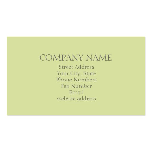 Pear on White Business Card Templates (back side)