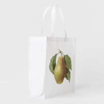 pear(Pyrus sp.) by Redouté Market Totes at Zazzle