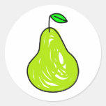 Pear Round Sticker
