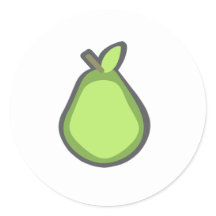 Pear Pod Stickers