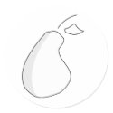 Pear Sticker by lukebob1 Pear Sticker