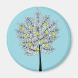 Pear Tree Art Magnet