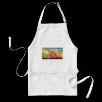 Pear Tropical Fruits Painting - Multi aprons