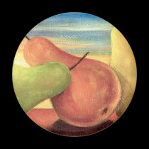 Pear Tropical Fruits Painting - Multi magnets