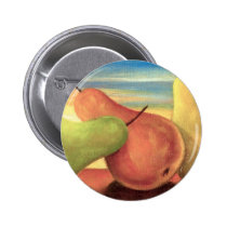 Pear Tropical Fruits Painting - Multi buttons