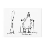 pearabolic skier post card