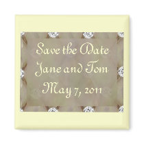 Pearl and Diamond Refrigerator Magnets