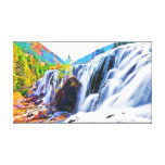 Pearl Beach Waterfall  Stretched Canvas Print