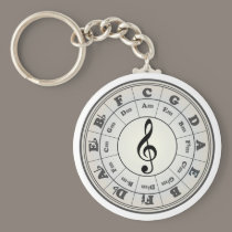 "Pearl" Circle of Fifths Keychain keychains