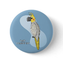 Pearl Cockatiel Buttons
