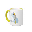 Pearl Cockatiel Mug by MenagerieMayhem Pearl Cockatiel Mug