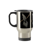 Pearl Cockatiel Parrot Travel Mug