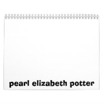pearl elizabeth potter calendars