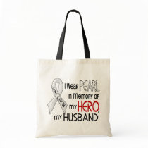 Pearl In Memory Of My Husband Lung Cancer bags by awarenessgifts Pearl In Memory Of My Husband Lung Cancer bags