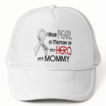Pearl In Memory Of My Mommy Lung Cancer hats