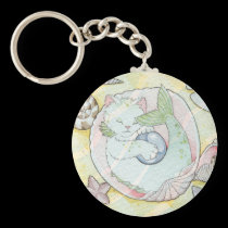Pearl Mercat keychain