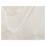 Pearl necklace photo customized letterhead