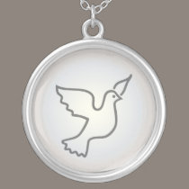 Pearl Peace Dove 3 necklaces