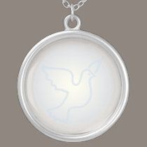 Pearl Peace Dove necklaces