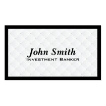 Pearl Quilt Investment Banker Business Card