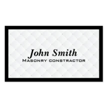 Pearl Quilt Masonry Constractor Business Card