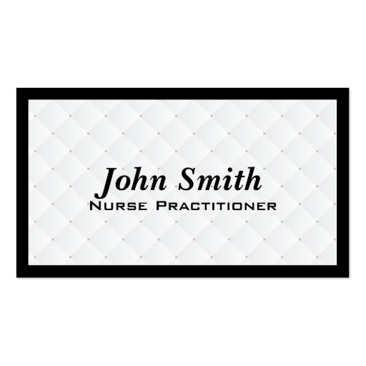 Pearl Quilt Nurse Practitioner Business Card
