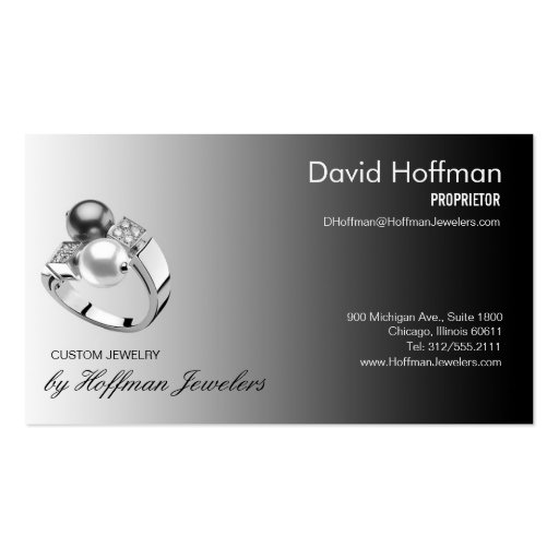 pearl ring jewelers business card