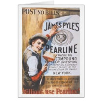 Pearline Washing Compound cards by vintagegiftmall Pearline Washing Compound cards