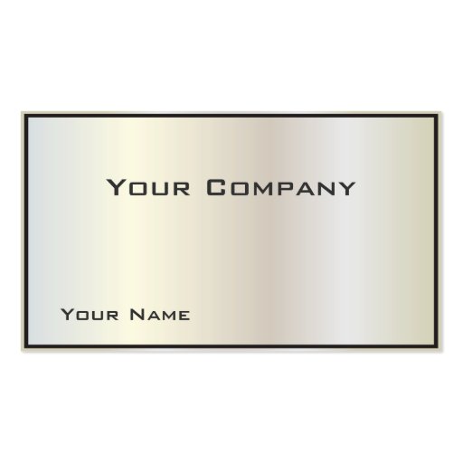 Pearlized  Corporate  Business Card (front side)
