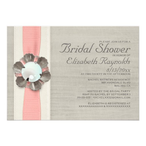 Pearls Bridal Shower Invitations