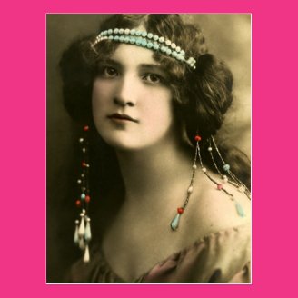Pearls in Her Hair Postcard
