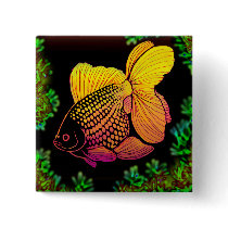 Pearlscale Goldfish Pin buttons