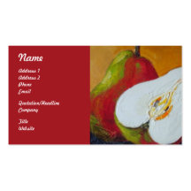 Pears Fruit Business Cards