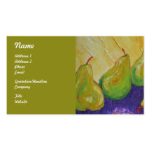 Pears Fruit Business Cards